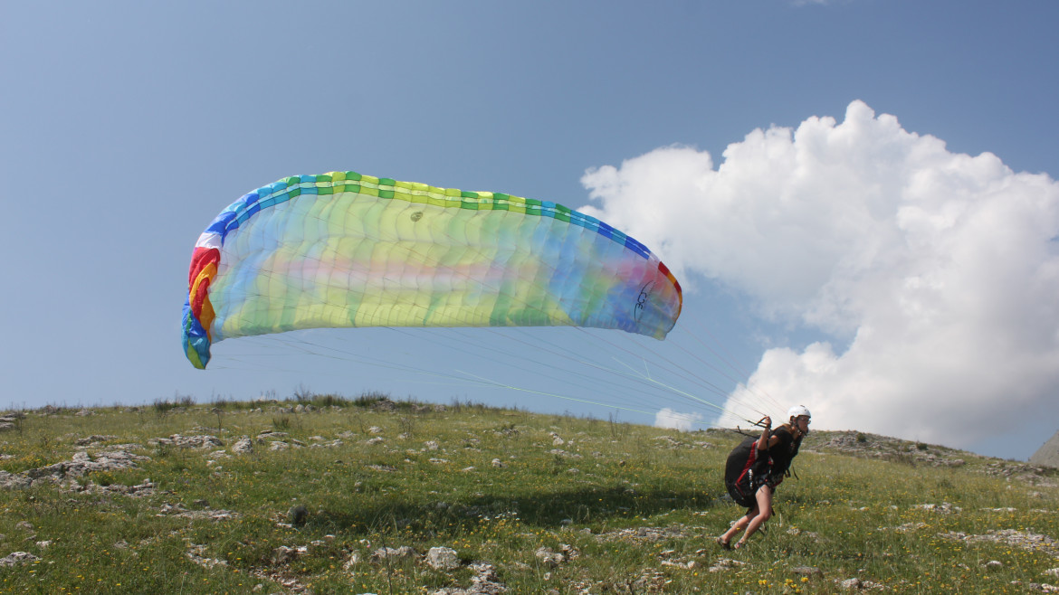 Corso di parapendio di progressione