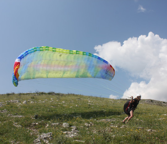 Corso di parapendio di progressione